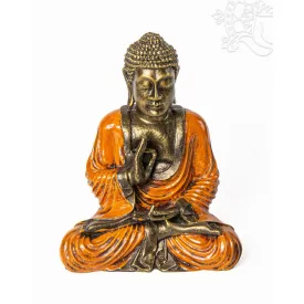 Tanító Buddha színes rezin szobor – 26 cm