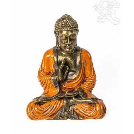 Tanító Buddha színes rezin szobor – 26 cm