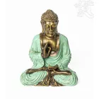 Tanító Buddha színes rezin szobor – 26 cm