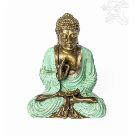 Tanító Buddha színes rezin szobor – 26 cm