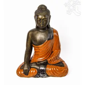 Shakyamuni Buddha színes rezin szobor - 40 cm
