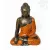 Shakyamuni Buddha színes rezin szobor - 40 cm