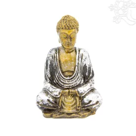 Amitabha Buddha színes rezin szobor - 9 cm