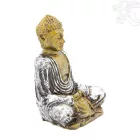 Amitabha Buddha színes rezin szobor - 9 cm