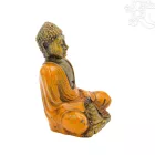 Amitabha Buddha színes rezin szobor - 9 cm