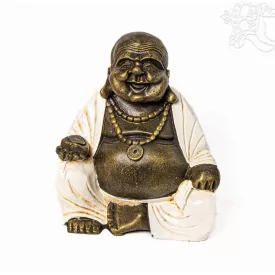 Nevető Buddha színes rezin szobor - 30 cm