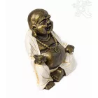 Nevető Buddha színes rezin szobor - 30 cm