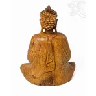 Imádkozó Buddha fa faragott szobor - 27 cm