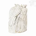 Tanító Buddha a fa ölelésében, különleges kézzel faragott szobor – 40 cm