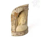 Krokodilfából faragott Buddha fej – 15 cm