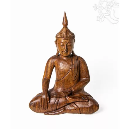 Shakyamuni Buddha fa faragott szobor – 35 cm