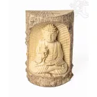 Tanító Buddha krokodilfából faragott szobor – 30 cm