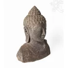 Kőből faragott Buddha fej – 45 cm