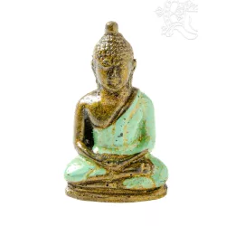 Amitabha Buddha színes rezin szobor - 6,5 cm