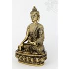 Shakyamuni Buddha réz szobor, matt sárga- 21 cm