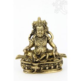 Zambala réz szobor, matt sárga -14 cm