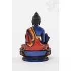 Gyógyító Buddha kézzel festett rezin szobor- 11 cm