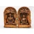 Buddha nyitható oltár csont színű rezin szobor - 13 cm