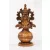 Tibeti 8 szerencsejel csont színű rezin szobor - 17 cm