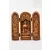 Buddha nyitható oltár csont színű rezin szobor - 20 cm