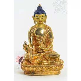 Gyógyító Buddha aranyozott szobor - 15 cm