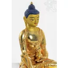 Gyógyító Buddha aranyozott szobor - 15 cm