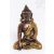 Shakyamuni Buddha réz szobor, alj nélkül, arany és bronz - 8 cm
