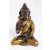Áldó Buddha réz szobor - alj nélkül - arany és bronz - 8 cm