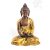 Amitabha Buddha réz szobor, alj nélkül, arany és bronz - 16 cm