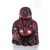 Nevető Buddha rezin szobor, vörös színű - 10 cm