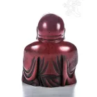 Nevető Buddha rezin szobor, vörös színű - 10 cm