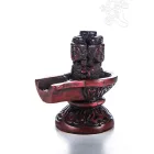 Lingam vörös rezin szobor - 8 cm