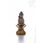 Lingam csont színű rezin szobor - 11 cm