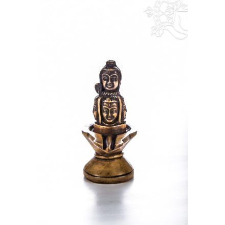 Lingam csont színű rezin szobor - 11 cm