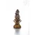 Lingam csont színű rezin szobor - 11 cm
