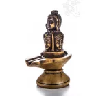 Lingam csont színű rezin szobor - 11 cm