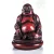 Nevető Buddha rezin szobor, vörös színű - 8 cm