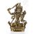 Manjushri réz szobor, matt sárga - 14cm