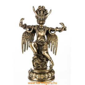 Garuda réz szobor, matt sárga - 21 cm