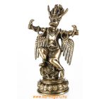 Garuda réz szobor, matt sárga - 21 cm