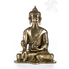 Gyógyító Buddha réz szobor, matt sárga - 20cm