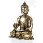 Gyógyító Buddha réz szobor, matt sárga - 20cm