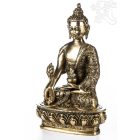 Gyógyító Buddha réz szobor, matt sárga - 26cm