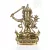Manjushri réz szobor, matt sárga - 23cm