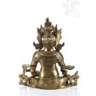 Zambala réz szobor, matt sárga - 30cm