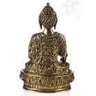 Gyógyító Buddha réz szobor, matt sárga - 30cm