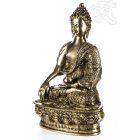 Shakyamuni Buddha réz szobor, matt sárga - 30cm