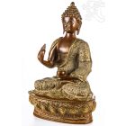 Áldó Buddha réz szobor, nepáli színű - 30cm