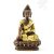 Shakyamuni Buddha réz szobor, arany-bronz - 8cm