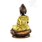 Shakyamuni Buddha réz szobor, arany-bronz - 8cm